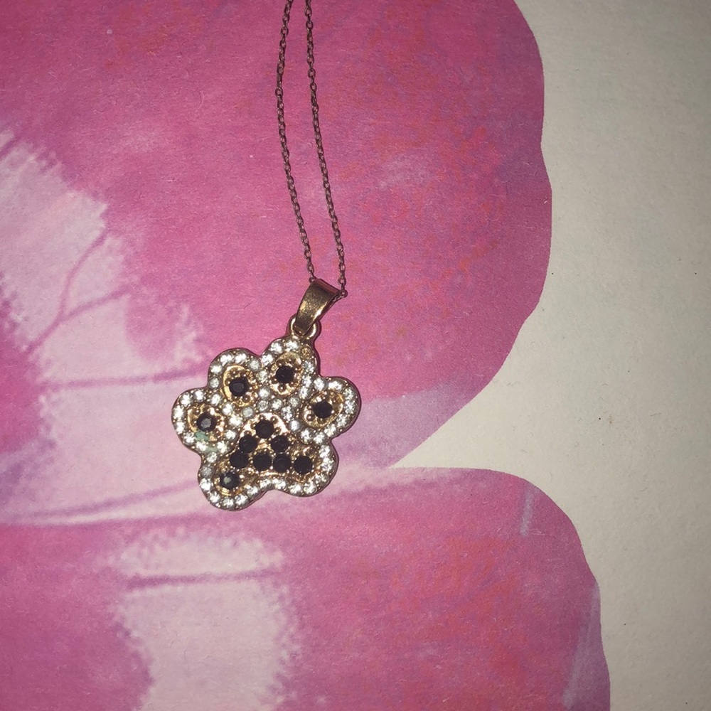 Paw print necklace